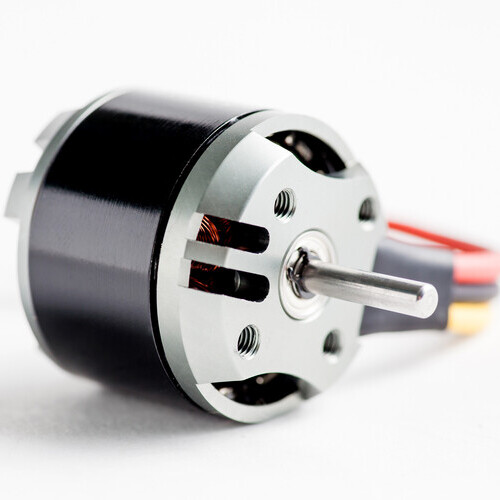  ECM motor on a white background