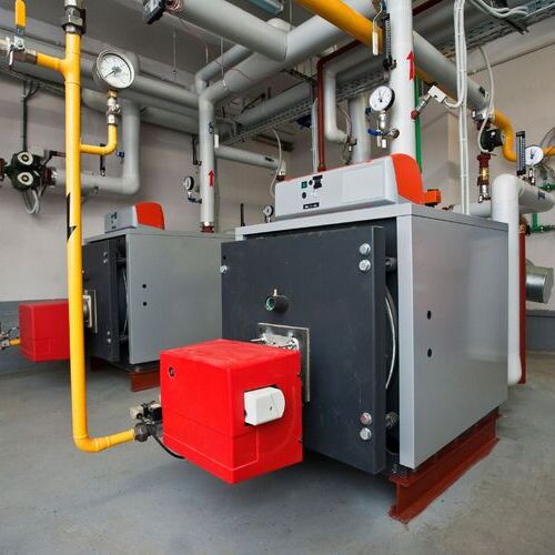 commercial furnace in a workroom